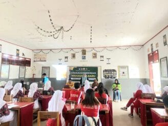 Unisan Gorut Sosialisasikan Penerimaan Mahasiswa Baru di Sekolah-Sekolah Boltara