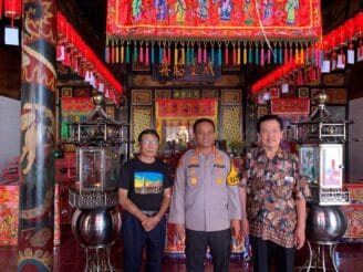 Kapolresta Gorontalo Kota Cek Pengamanan Imlek di Klenteng Tulus Harapan Kita