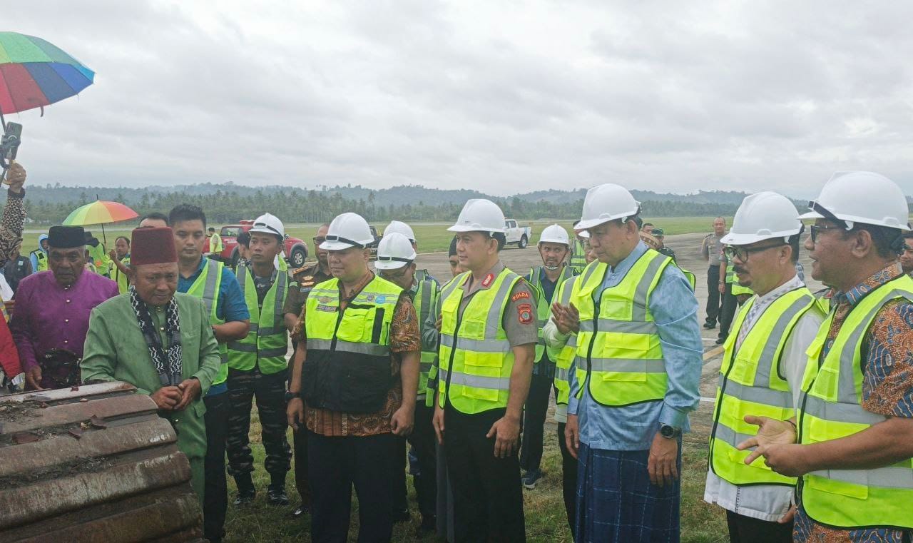 Kapolda Gorontalo Pada acara ‎Groundbreaking Pengembangan Bandara Djalaluddin,Sabtu 21/2/2026.