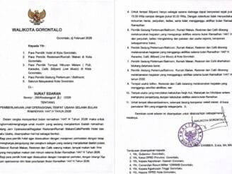 ‎Pemkot Gorontalo Atur Jam Operasional Usaha Selama Ramadan 1447 H
‎