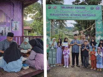 Kapolres Pohuwato Ngabuburit dan Ngaji Bersama Anak Kampung Ramadan Dengilo