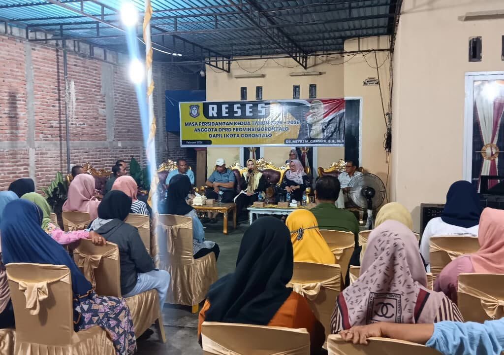 Agenda Reses Anggota DPRD Provinsi Gorontalo, Meyke Camaru, masa persidangan kedua Tahun 2025–2026 di Kelurahan Buliide, Kecamatan Kota Barat