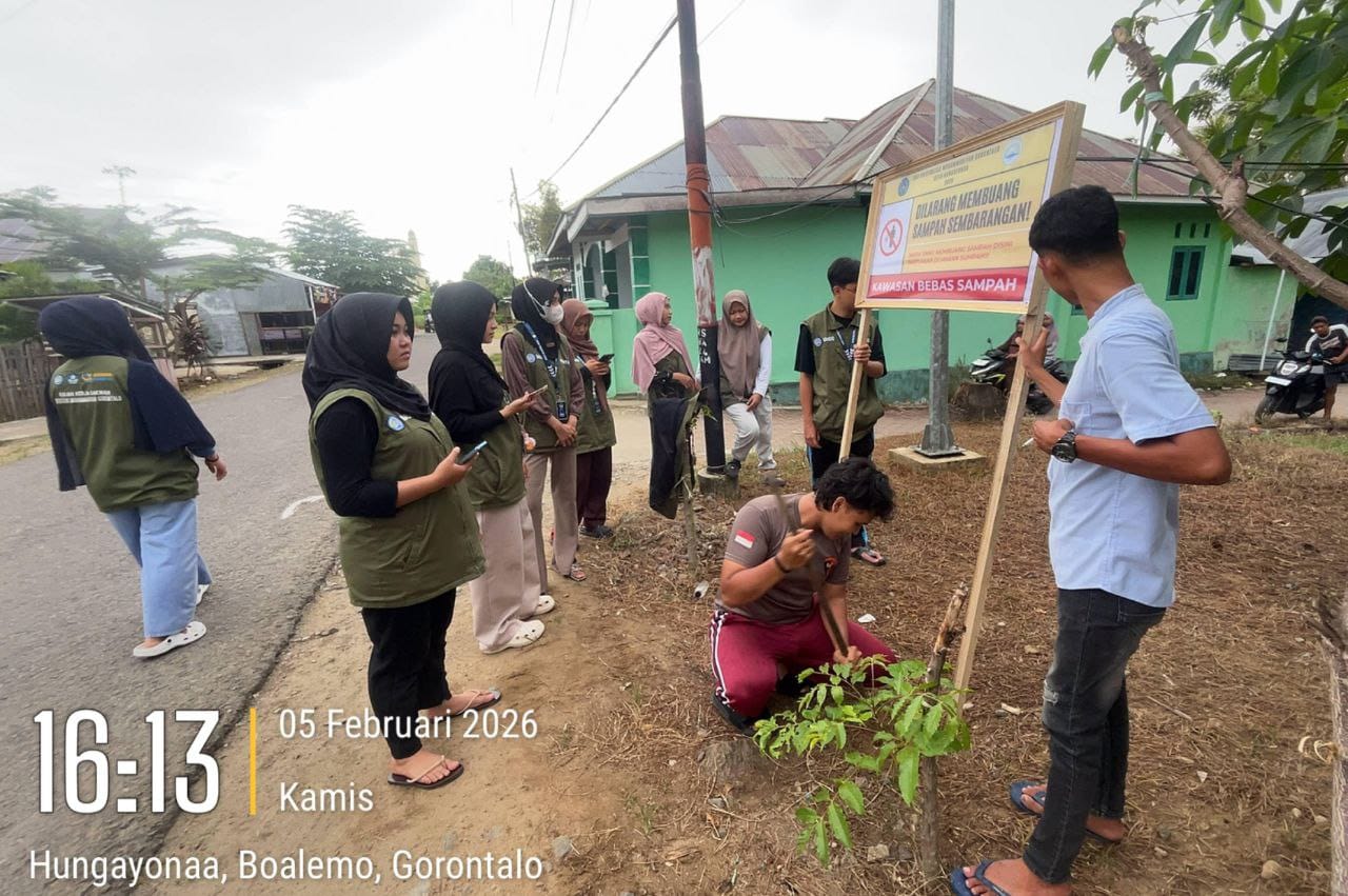 Kegiatan Mahasiswa KKD Tahun 2026, Mahasiswa UMGO di Desa Hungayonaa, Kabupaten Boalemo